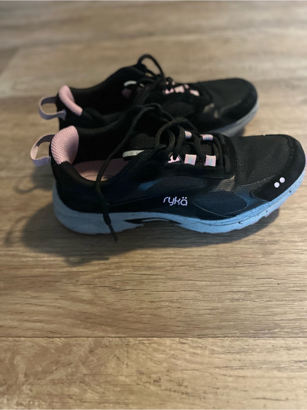 Ryka Black and Pink Women's Athletic Walking Sneakers